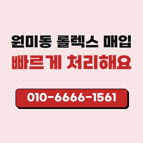 원미동 롤렉스 매입