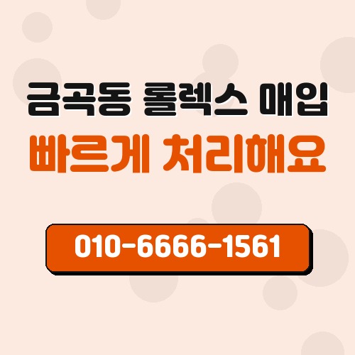 금곡동 롤렉스 매입