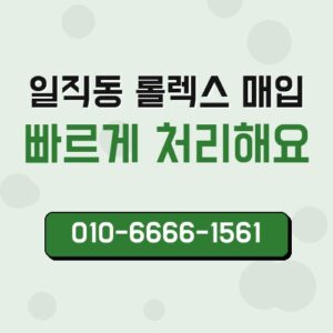 일직동 롤렉스 매입