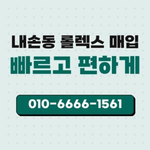 내손동 롤렉스 매입