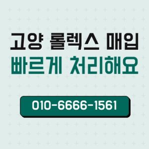 고양 롤렉스 매입