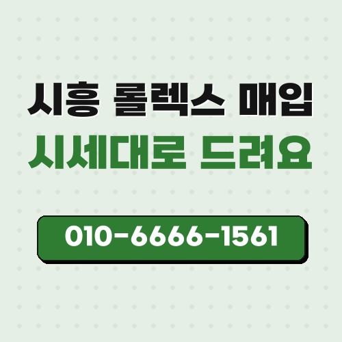 시흥 롤렉스 매입