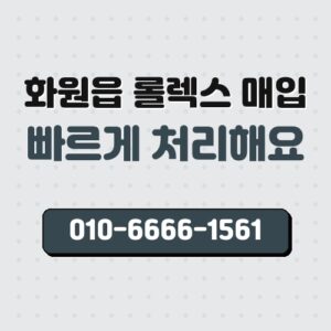 화원읍 롤렉스 매입