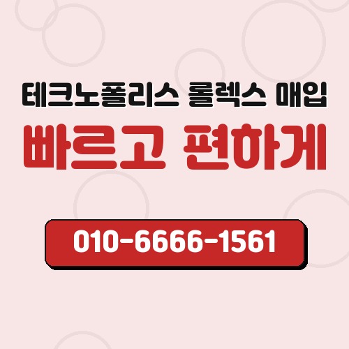 테크노폴리스 롤렉스 매입