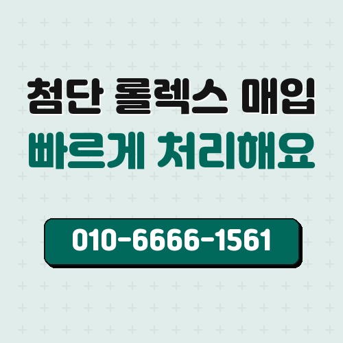 첨단 롤렉스 매입