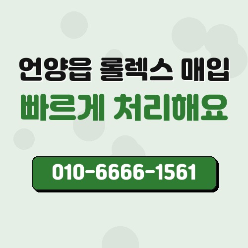 언양읍 롤렉스 매입
