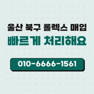 울산 북구 롤렉스 매입