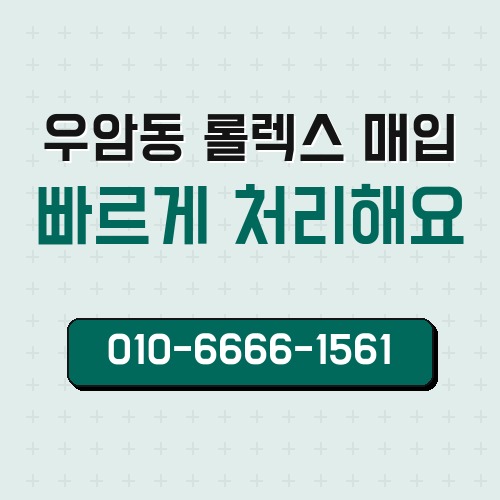 우암동 롤렉스 매입