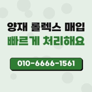양재 롤렉스 매입