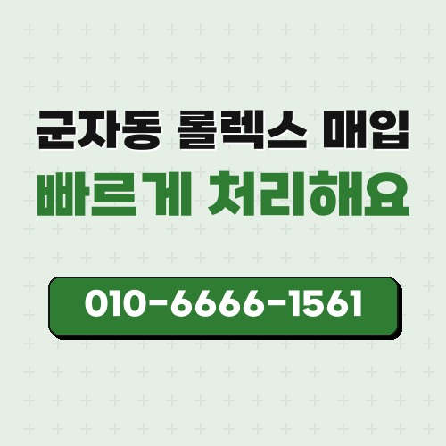 군자동 롤렉스 매입