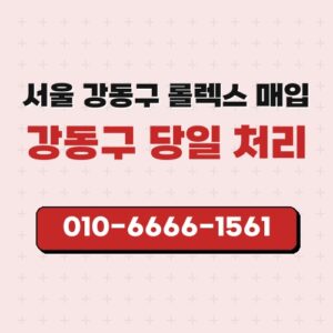 서울 강동구 롤렉스 매입