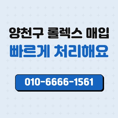 양천구 롤렉스 매입