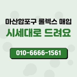 마산합포구 롤렉스 매입