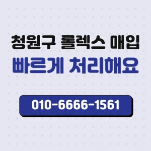 청원구 롤렉스 매입