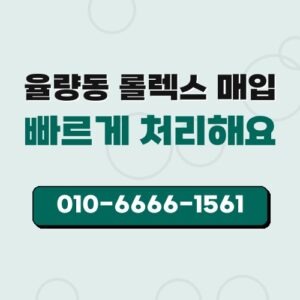 율량동 롤렉스 매입