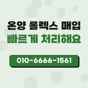 온양 롤렉스 매입