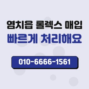염치읍 롤렉스 매입