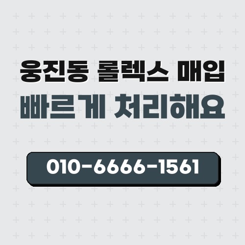 웅진동 롤렉스 매입