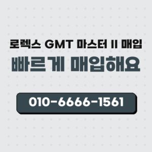 로렉스 GMT 마스터 II 매입
