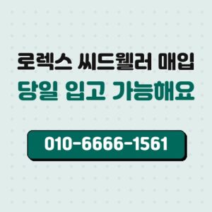 로렉스 씨드웰러 매입