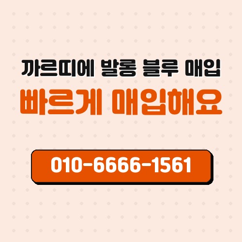 까르띠에 발롱 블루 매입