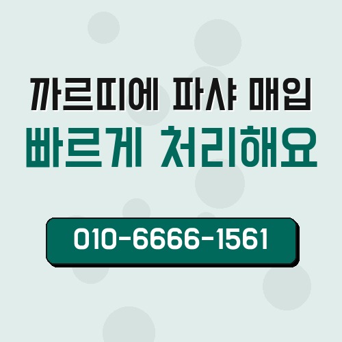까르띠에 파샤 매입