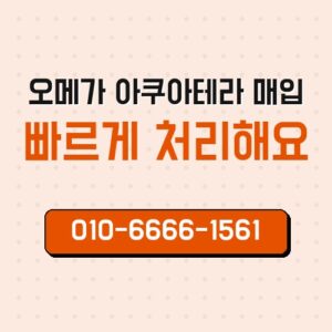오메가 아쿠아테라 매입