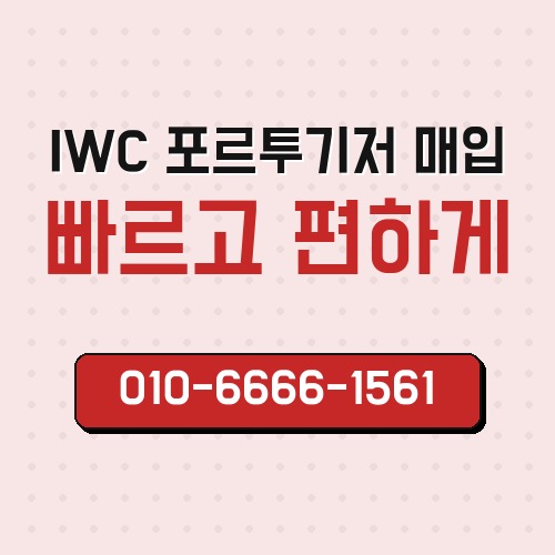 IWC 포르투기저 매입