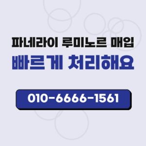 파네라이 루미노르 매입