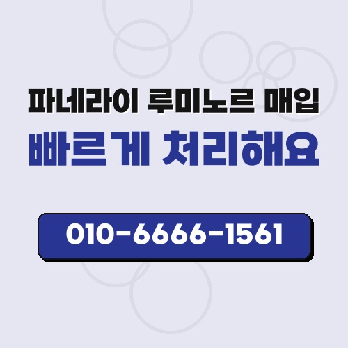 파네라이 루미노르 매입