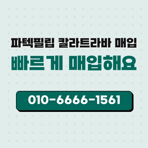파텍필립 칼라트라바 매입