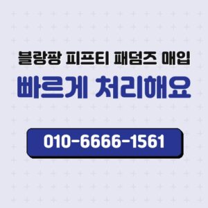 블랑팡 피프티 패덤즈 매입