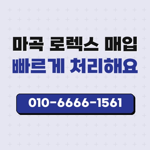 마곡 로렉스 매입