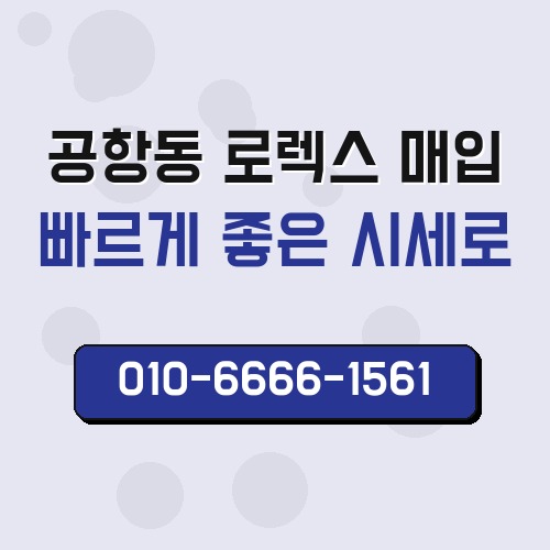 공항동 로렉스 매입