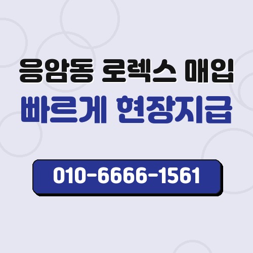 응암동 로렉스 매입