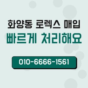 화양동 로렉스 매입