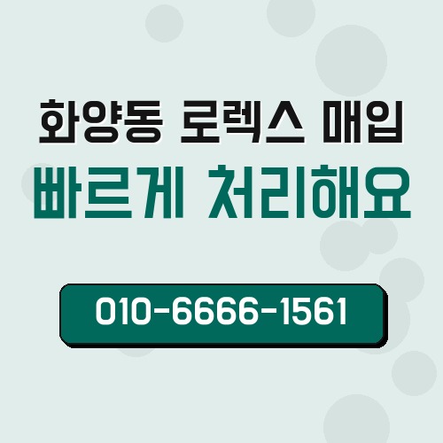 화양동 로렉스 매입