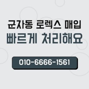 군자동 로렉스 매입