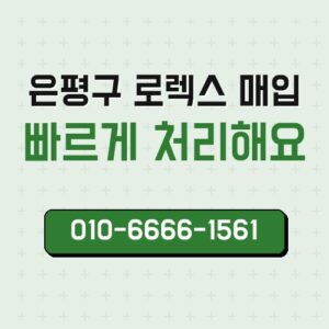 은평구 로렉스 매입