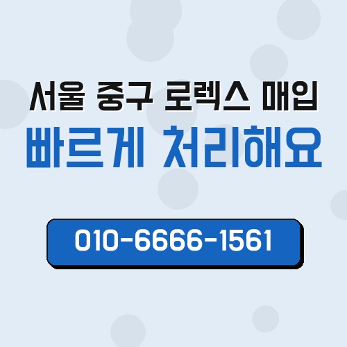 서울 중구 로렉스 매입