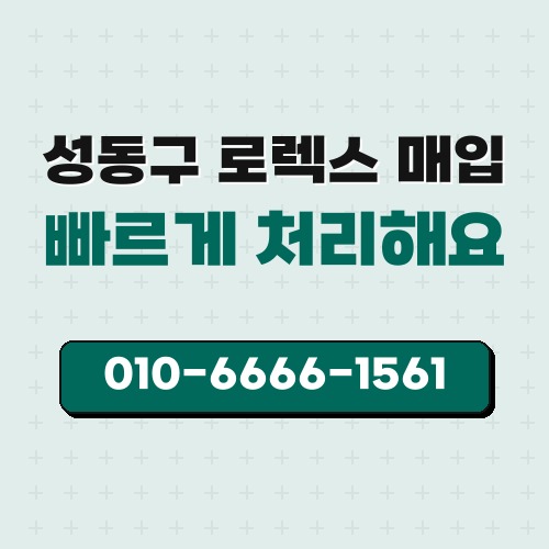 성동구 로렉스 매입
