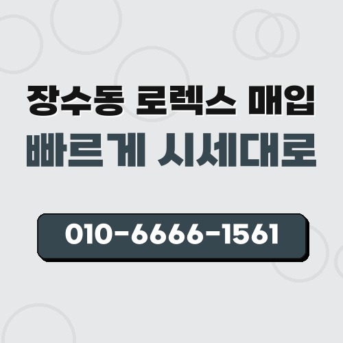 장수동 로렉스 매입
